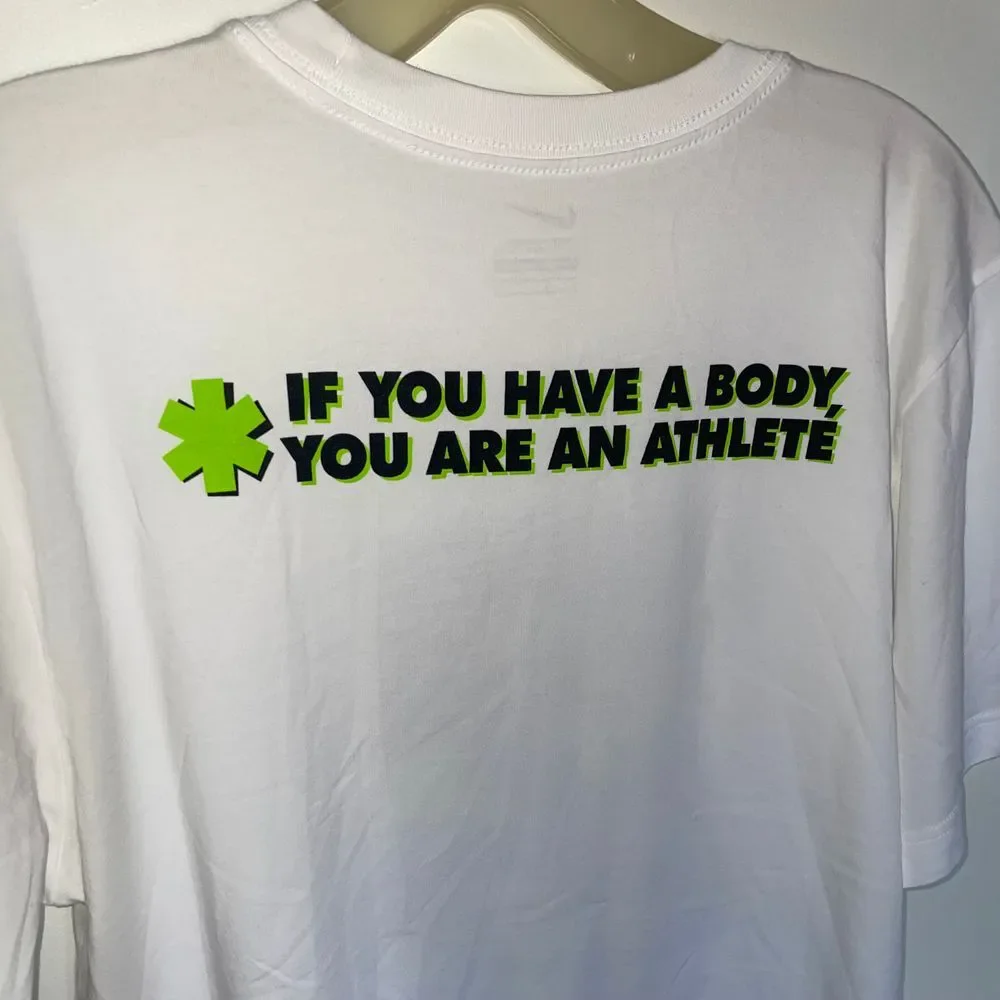 Nike Move Your Asterisk white T Shirt Mens You have a body your an athlete Small